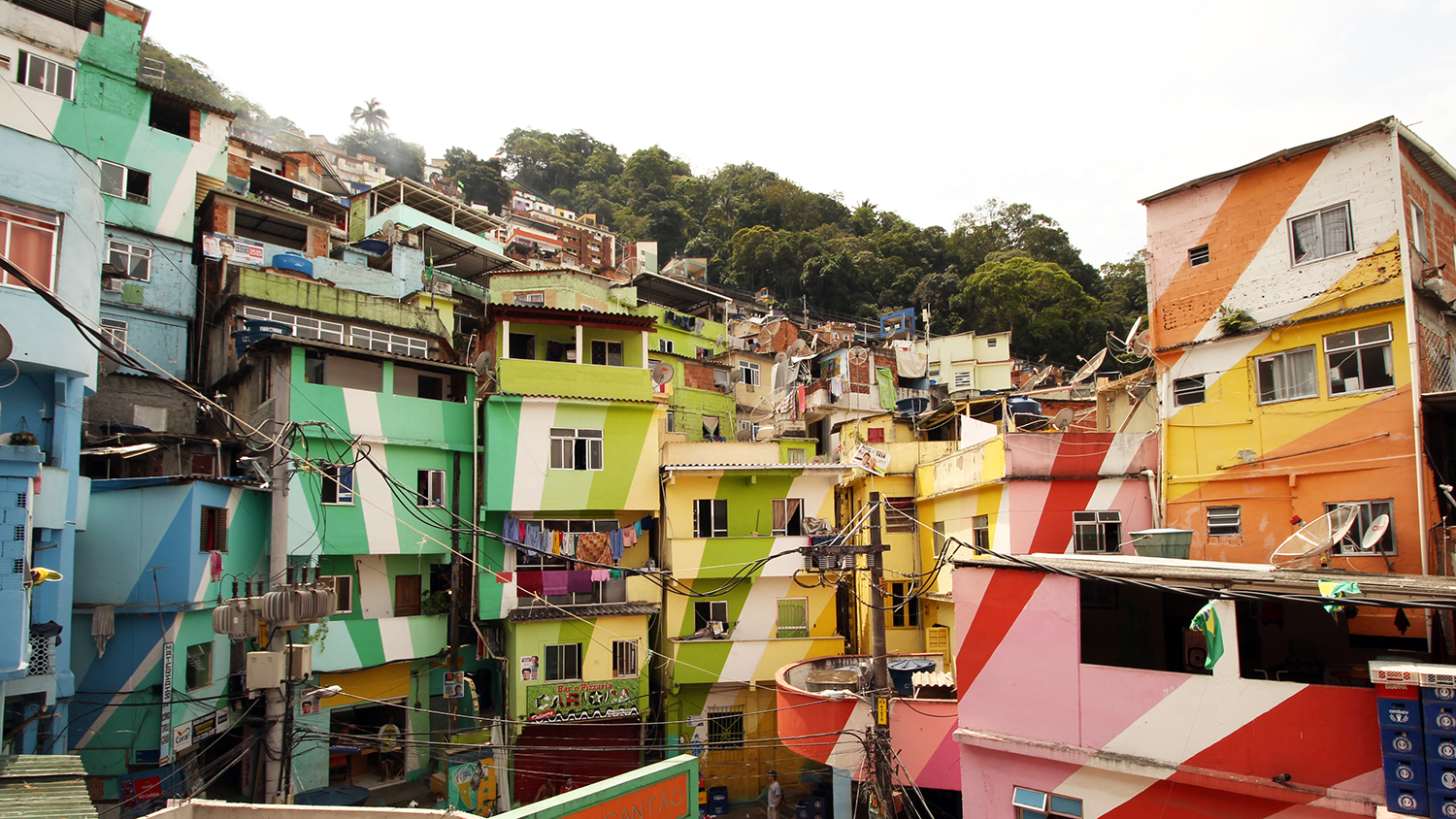 Colorful houses in South America