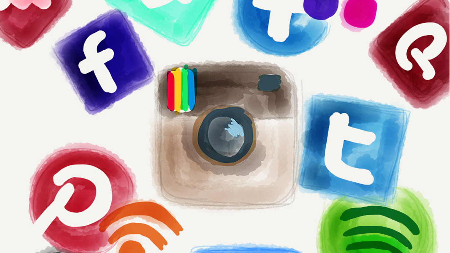 watercolor social media apps