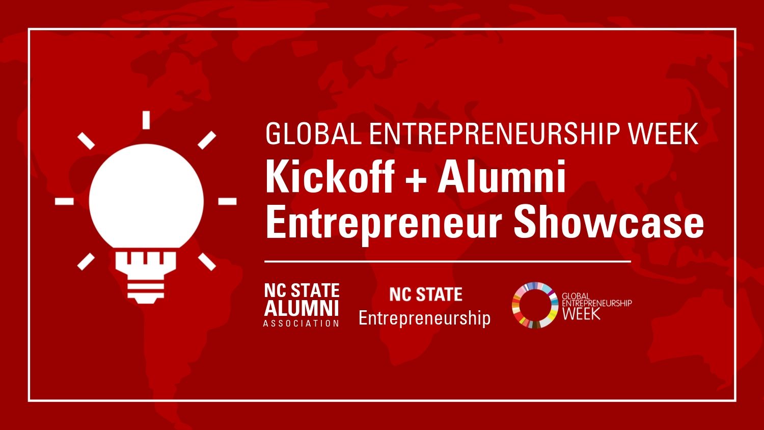 Global Entrepreneurship Week: Kickoff + Alumni Entrepreneur Showcase
