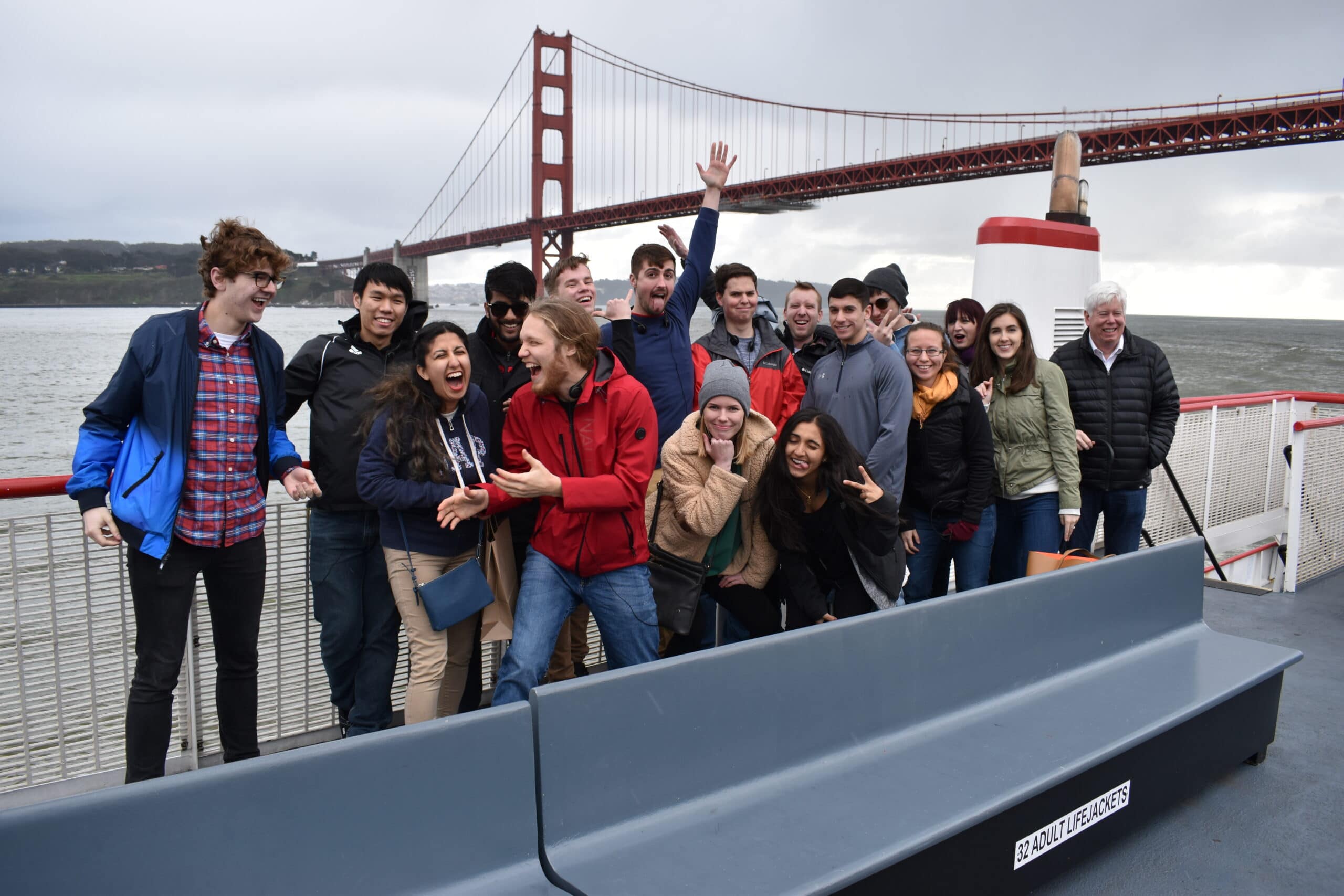 Group Photo under the Golden Gate Bridge