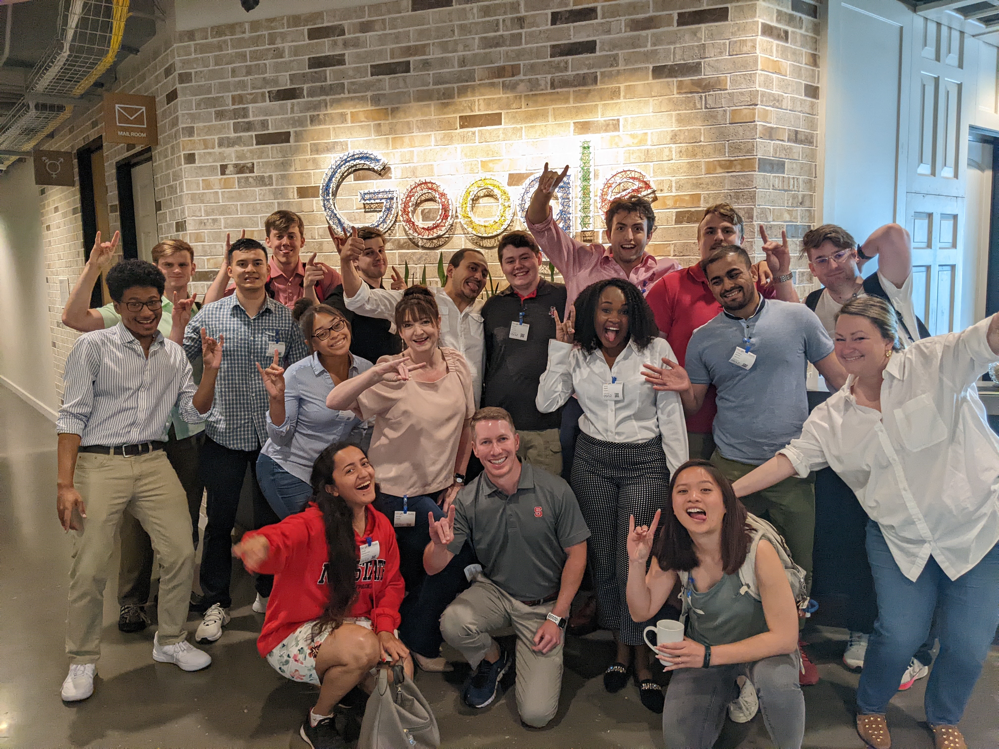 Students and successful NC State alumni visiting Google on annual Silicon Valley trip