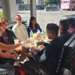 Group of students eating lunch